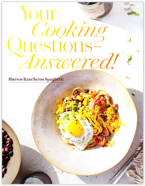 Your Cooking Questions-Answered