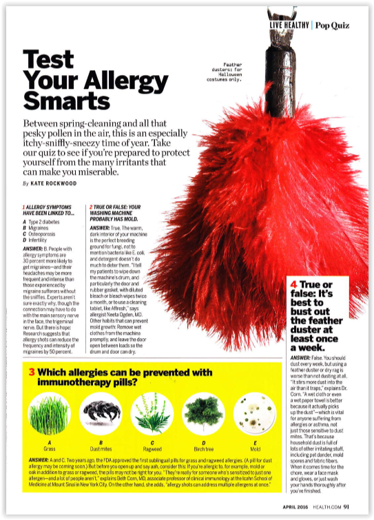 Test Your Allergy Smarts