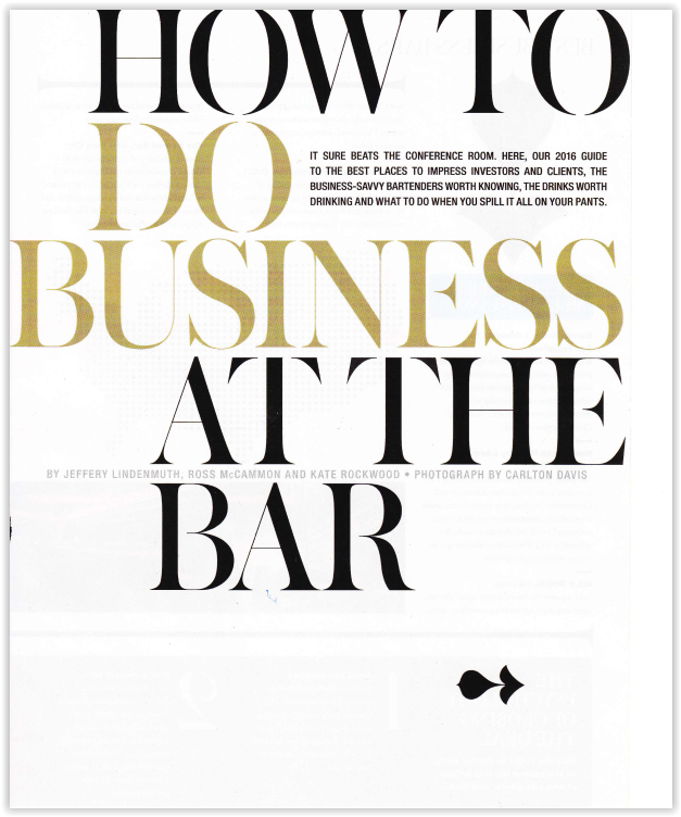 How to do  Business at the Bar