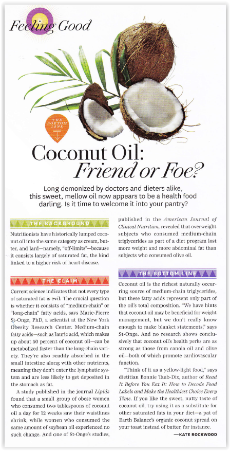 Coconut Oil: Friend of Foe?