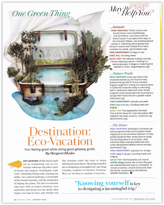 Destination: Eco-Vacation